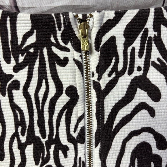 Lilly Pulitzer Layton Zebra Print Shift Black and White Dress Medium - Picture 8 of 10